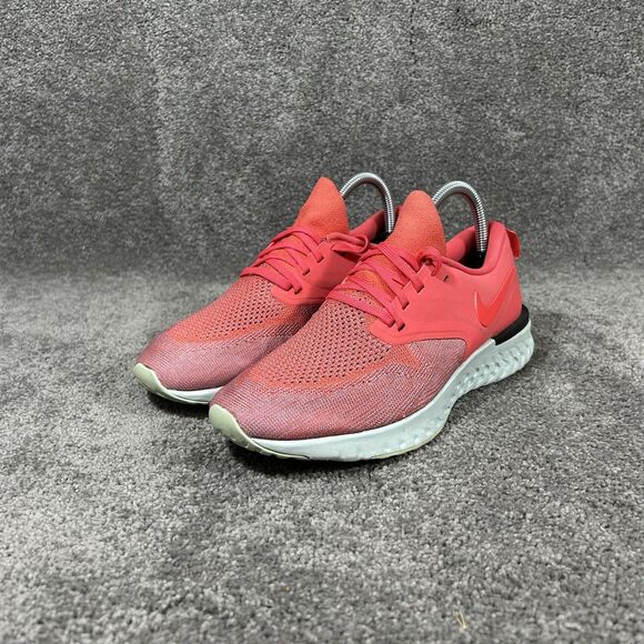 Nike Odyssey React 2 Flyknit AH1016-800 Women’s Size 9 Ember Glow Running Shoes - Picture 4 of 11